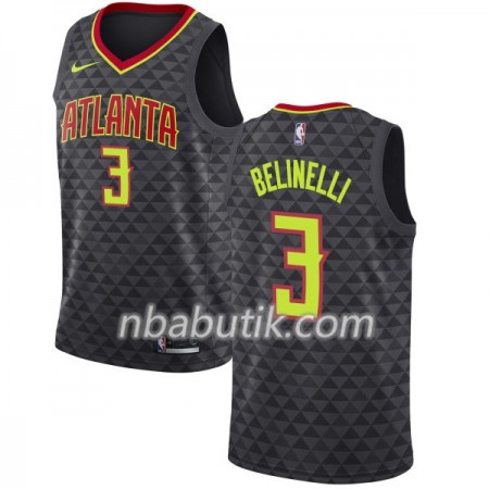 NBA Mænd Trøje Atlanta Hawks Marco Belinelli 3 Nike 2017-18 Sort Swingman